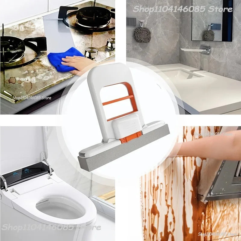 Mini Sponge Mop Hand-Free Wash Mops Mini Portable Super Absorbent Mop for Desktop Floor Bathroom Kitchen Glass Car Cleaning